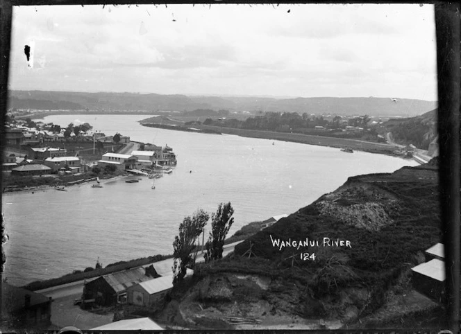View of Wanganui near the mouth of the Whanganui River