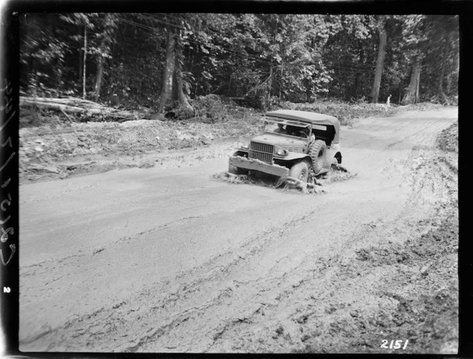 World War II, Pacific region, after a rainstorm