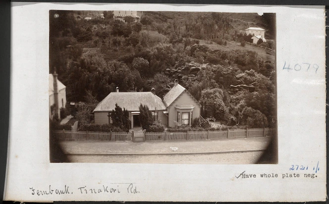 View of "Fernbank" Tinakori Road, Wellington.