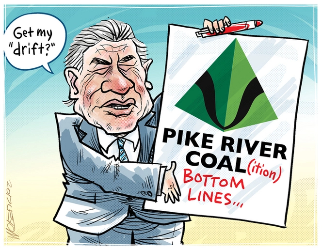 Winston Peters and Pike River Coal bottom line