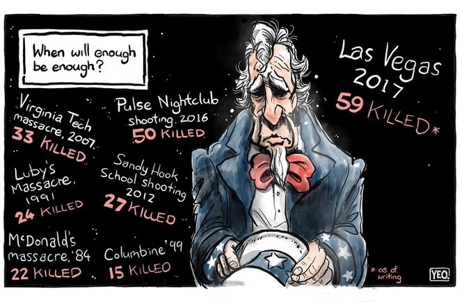 Mass shootings in America - when will enough be enough?