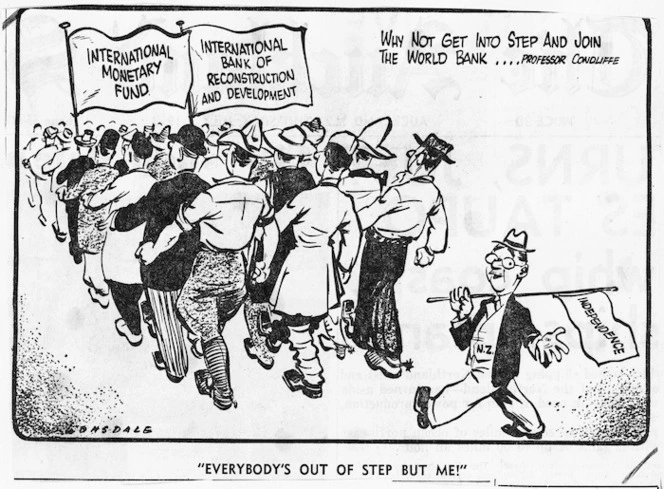 Lonsdale, Neil :Everybody's out of step but me! Auckland Star, 3 July 1958.