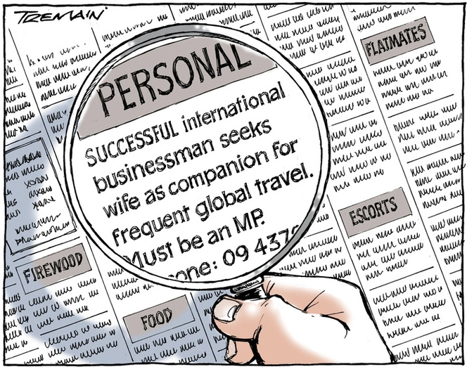 Successful international businessman seeks wife as companion for frequent global travel. Must be MP. 16 December 2010