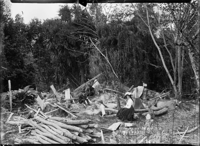 Ruins at Te Wairoa, near Rotorua