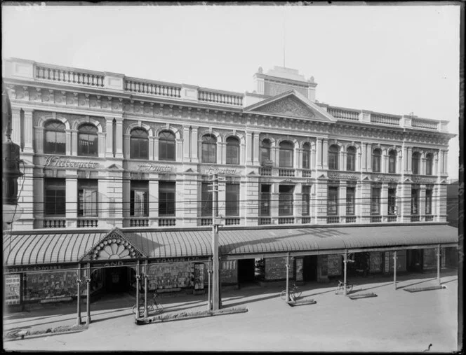 Exterior of Whitcombe and Tombs Ltd, Christchurch