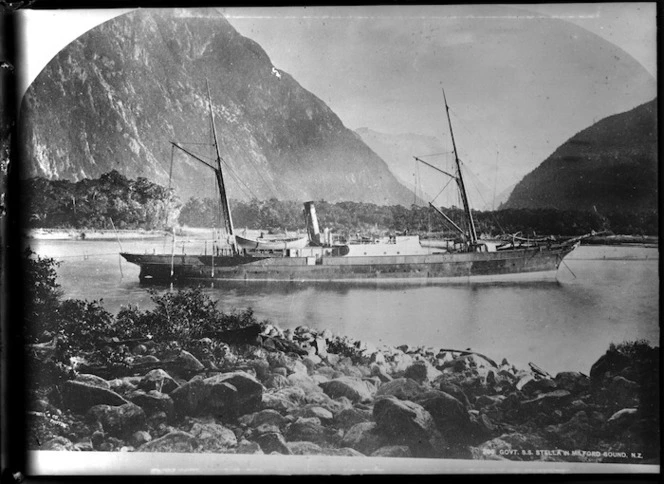 The ship Stella in Milford Sound