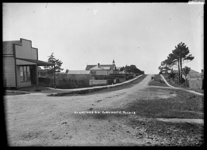 View of Onewa Road, Northcote, Auckland