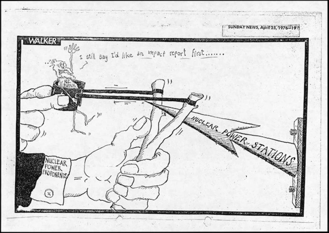 Walker, Malcolm, 1950- :New Zealand Public. Nuclear Power proponents. Nuclear power stations 25 April 1976