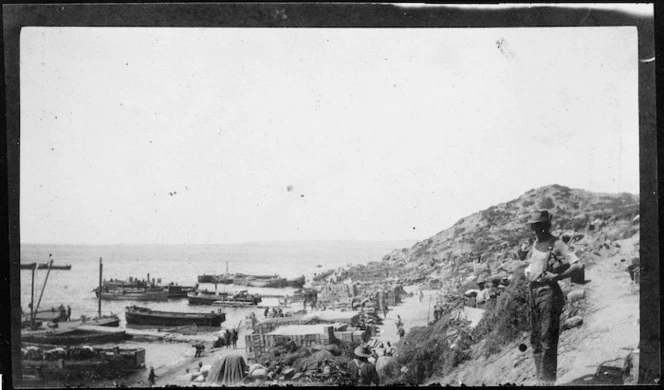 Scene at Anzac Cove, Gallipoli, Turkey