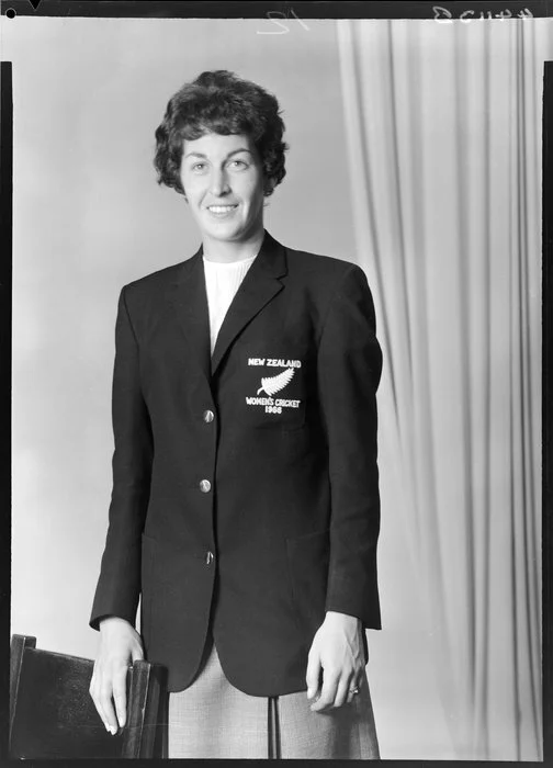 Mrs W Coe, representative of the New Zealand women's cricket team, 1966