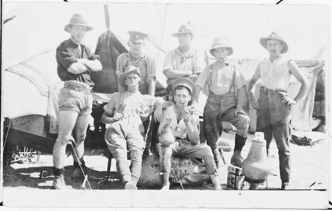 Wilkinson, C M (Mrs) :Photograph of WWI soldiers in Egypt