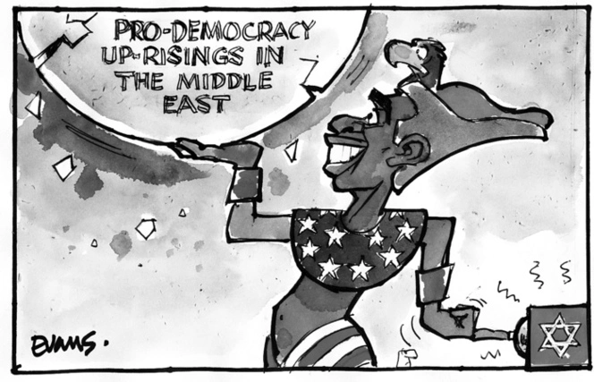 Pro-democracy up-risings in the Middle East. 31 January 2011