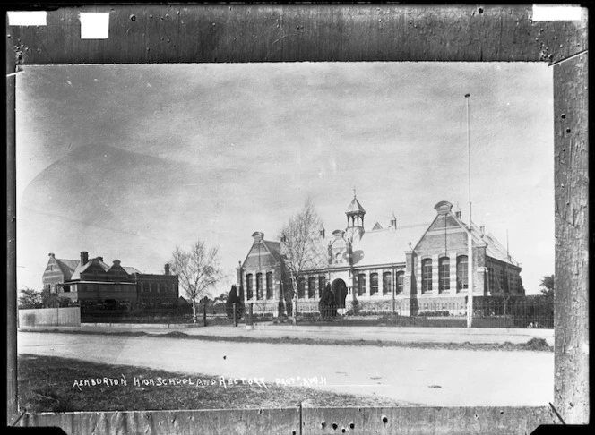 Ashburton High School and Rectory - Photograph taken by A.W.H.