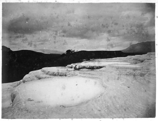 Hot baths on Pink Terrace, Rotomahana