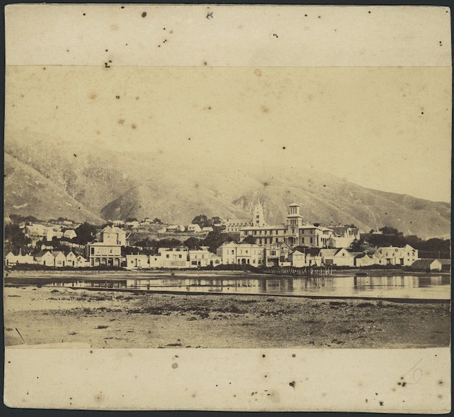 Lambton Quay and reclamation, Wellington