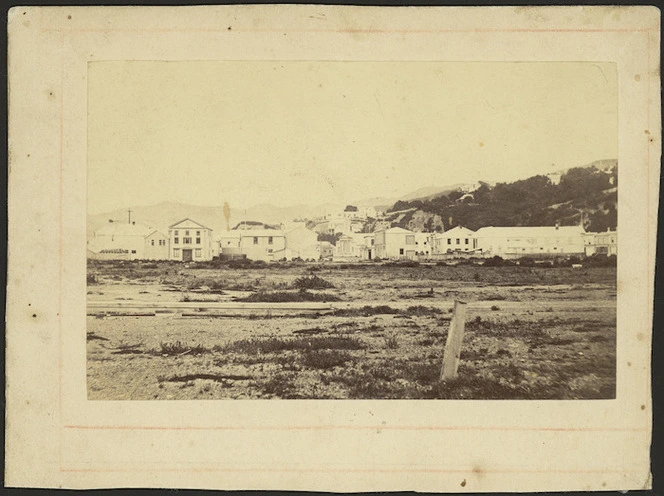 Lambton Quay and reclamation, Wellington