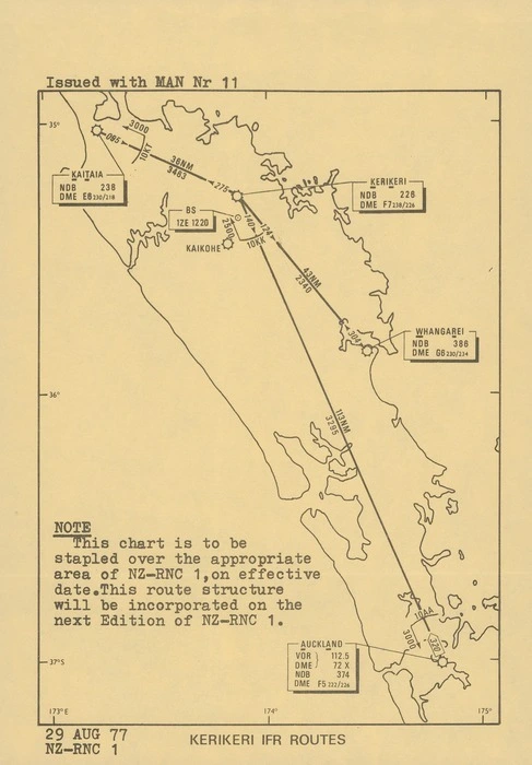 Kerikeri IFR routes.