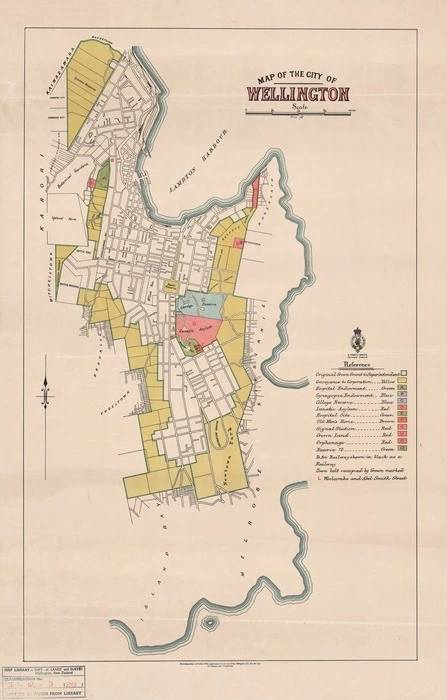 Map of the City of Wellington.