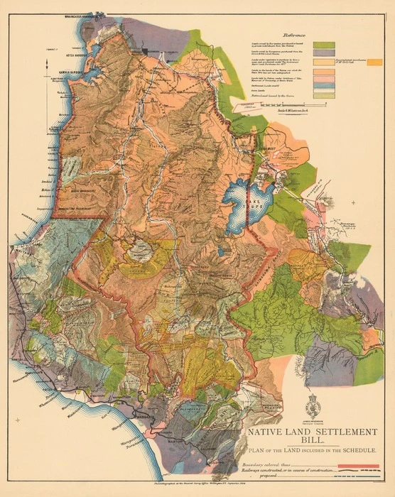 Native Land Settlement Bill : plan of the land included in the schedule.