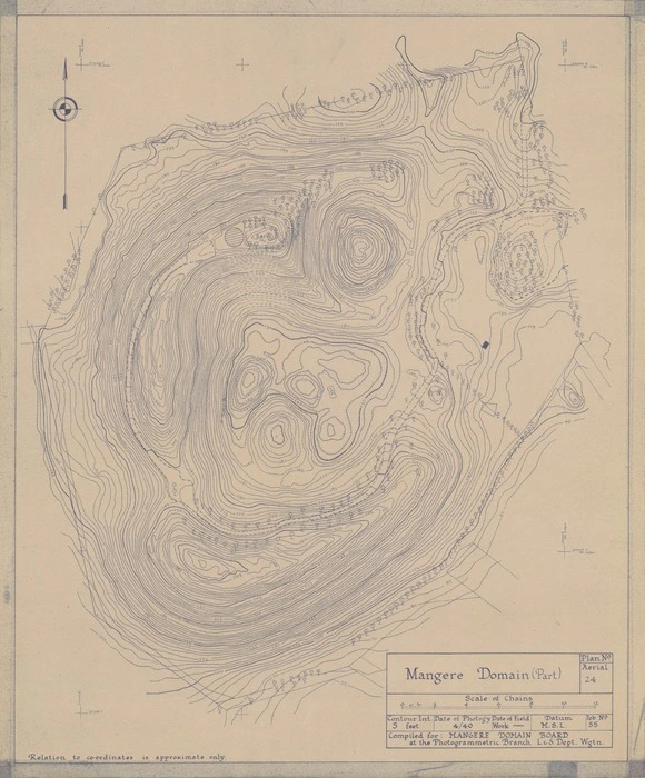 Mangere Domain (Part) / compiled for: Mangere Domain Board at the Photogrammetric Branch L.&S. Dept. Wgtn.