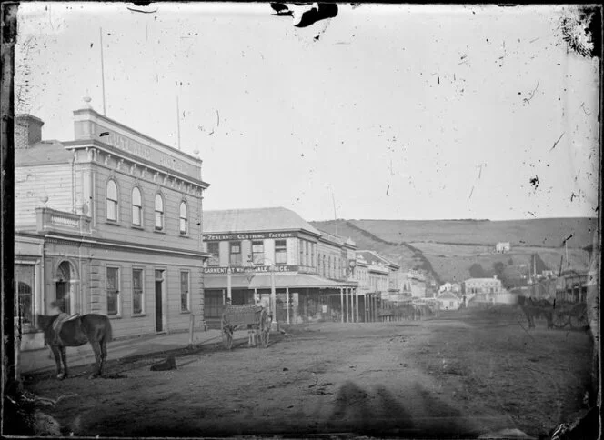Victoria Avenue, Whanganui, including the Rutland Hotel and the New Zealand Clothing Factory