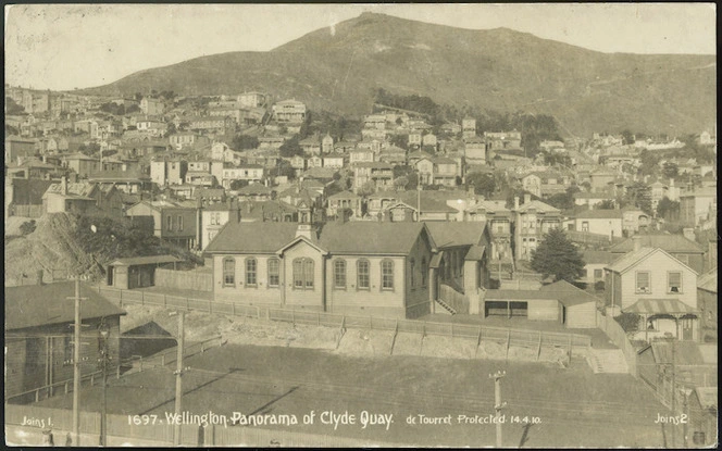 De Tourret, Ernest, fl 1909-1912 :Photograph of Clyde Quay School, Wellington