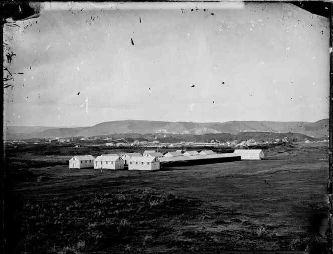 Barracks, Wanganui. Looking towards the Rutland Stockade.
