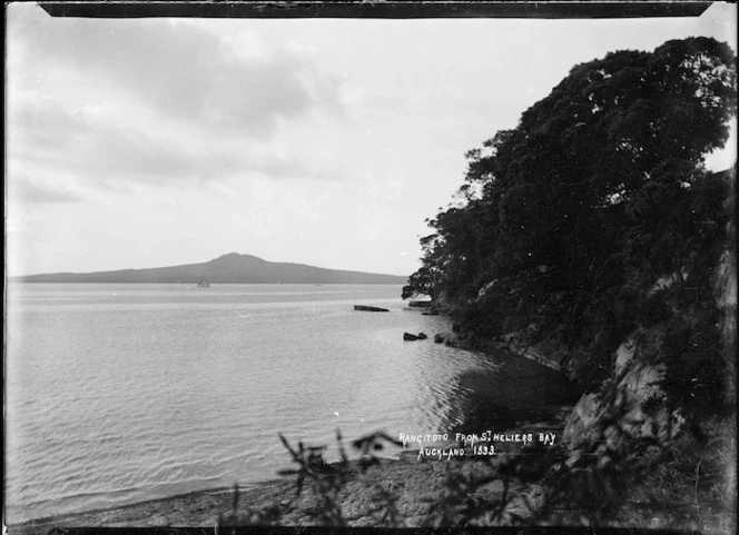 View of Rangitoto Island from St Heliers Bay, Auckland