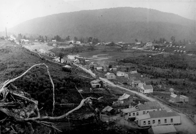 Waiuta township looking south east, West Coast