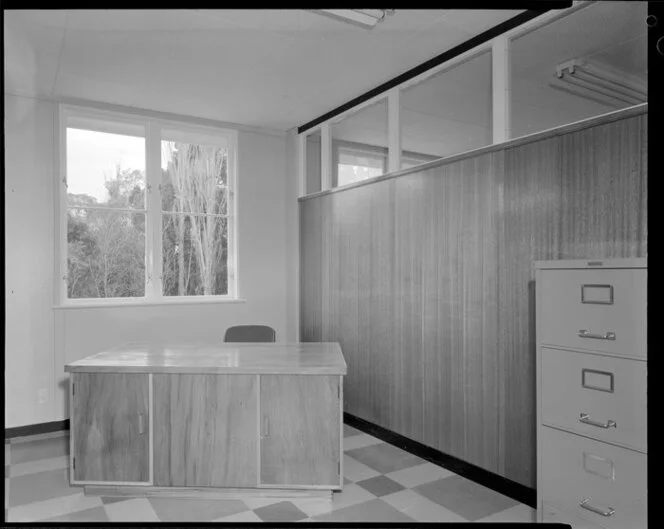 Office interior, Veterinary College, Massey University, Palmerston North