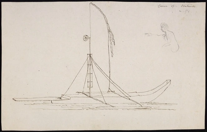 Ellis, William Wade, d 1785 :Canoe of Otaheite. [1777]