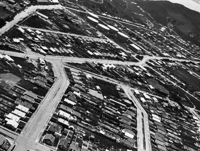 Aerial view of Miramar, Wellington