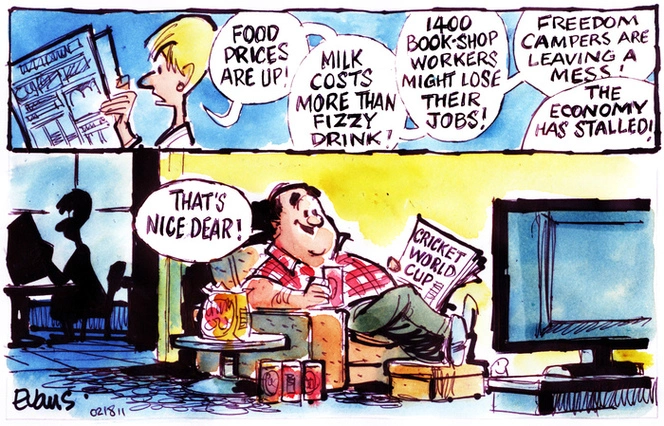 "Food prices are up!" "Milk costs more than fizzy drink!" 18 February 2011
