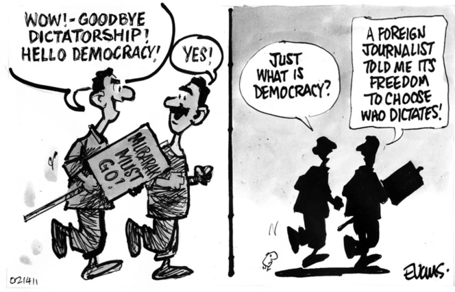 [Democracy in the new Egypt] 14 February 2011