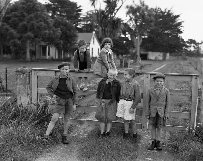 Children at the Polish refugee camp in Pahiatua