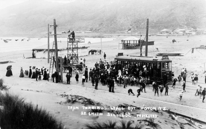 Tram terminus, Lyall Bay, Wellington