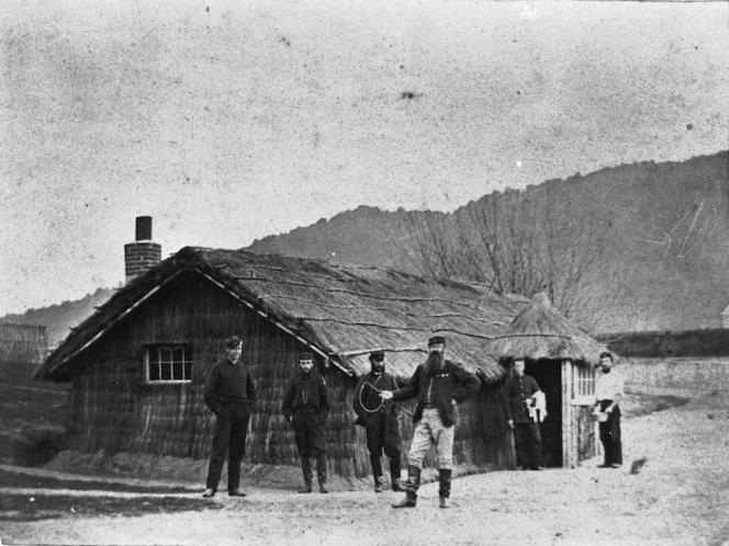 Soldiers of the 12th Regiment at Ngaruawahia