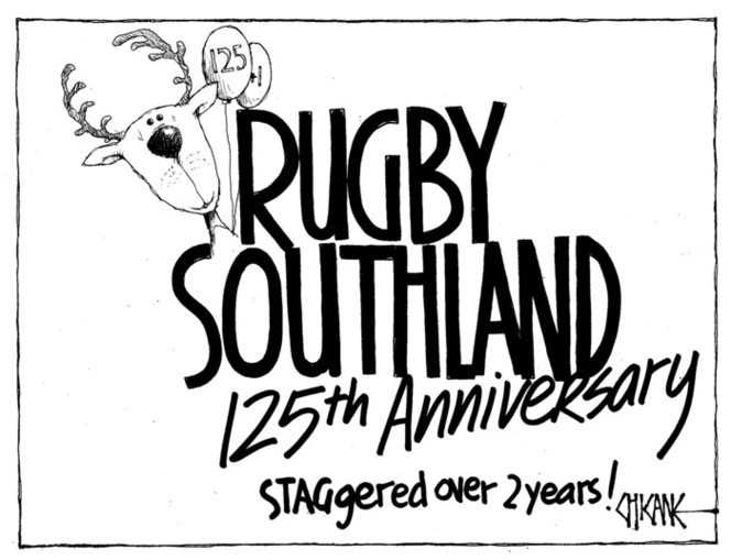 Winter, Mark, 1958-: Rugby Southland 125th Anniversary. 12 March 2011