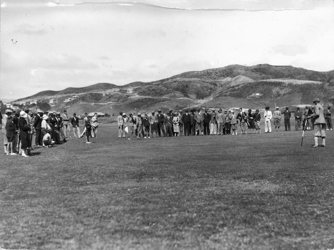Group at the Berhampore golf course, Wellington