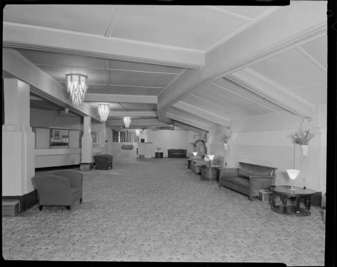 Empty foyer, Majestic Theatre, Wellington