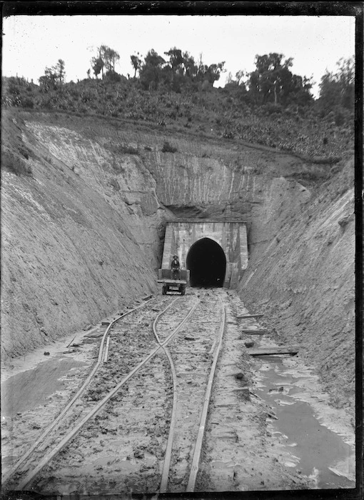 Mataroa Tunnel on the North Island Main Trunk Line, near Taihape.