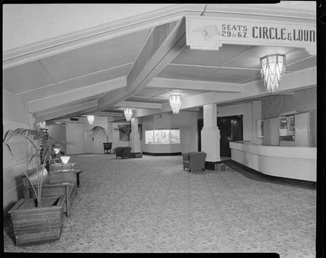 Empty foyer, Majestic Theatre, Wellington