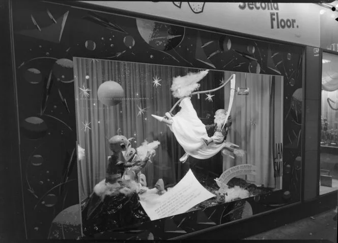 Noddy & Big Ears window display, James Smith Ltd., Wellington