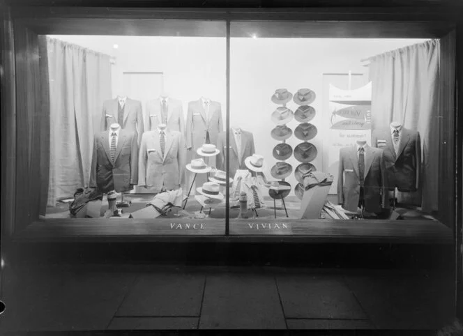 Window display, Vance Vivian, Wellington