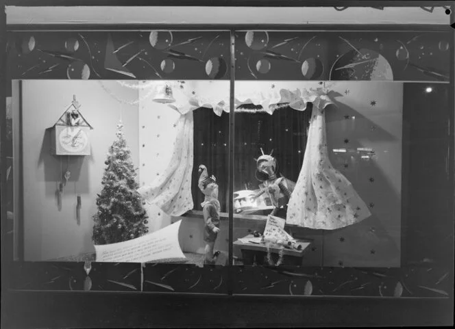 Noddy & Big Ears window display, James Smith Ltd., Wellington