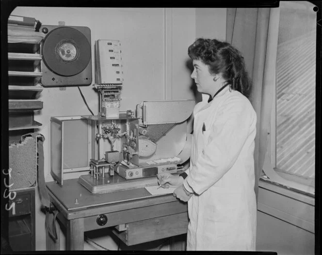 Women sorting tobacco leaves