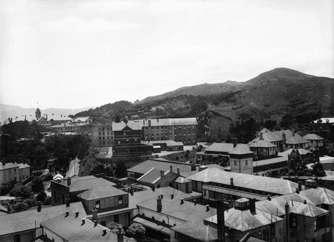 Overlooking Wellington Hospital buildings, Wellington