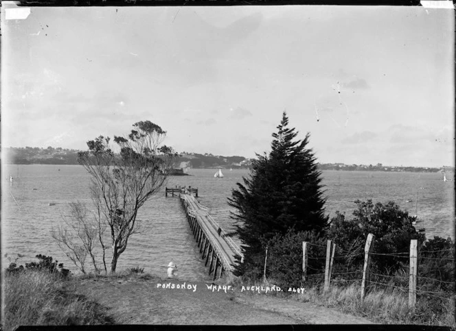 View of Ponsonby Wharf looking towards the North Shore