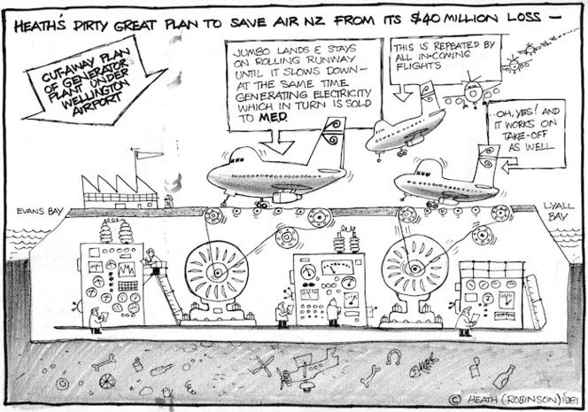 Heath, Eric Walmsley, 1923- :Heath's dirty great plan to save Air NZ from its $40 million loss - [2 January 1981].
