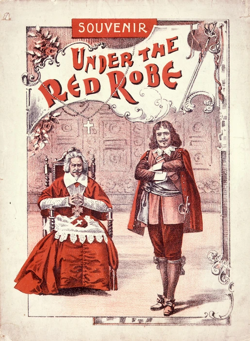 Artist unknown: Souvenir [of the play] "Under the red robe". [Cover. Melbourne, 1898].